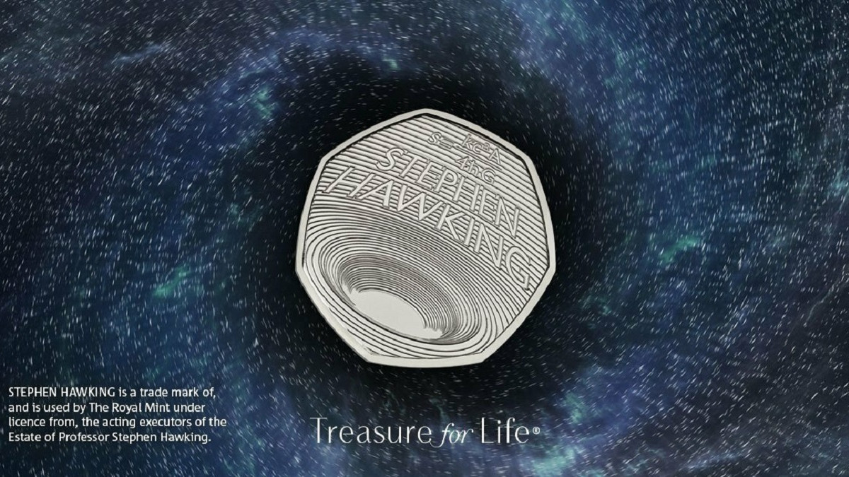 Монета в честь вченого Стівена Хокінга - фото 1