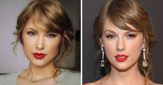 Китайська вчителька перетворюється у відомих людей: вражаючі фото - фото 313957