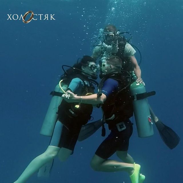 Настя і Нікіта зайнялись дайвінгом - фото 314721