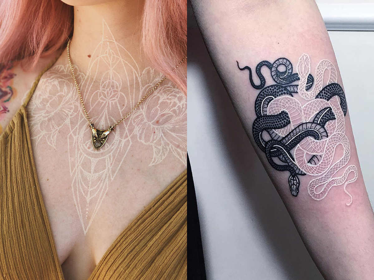 Білі татуювання, які нагадують магічні руни: фото