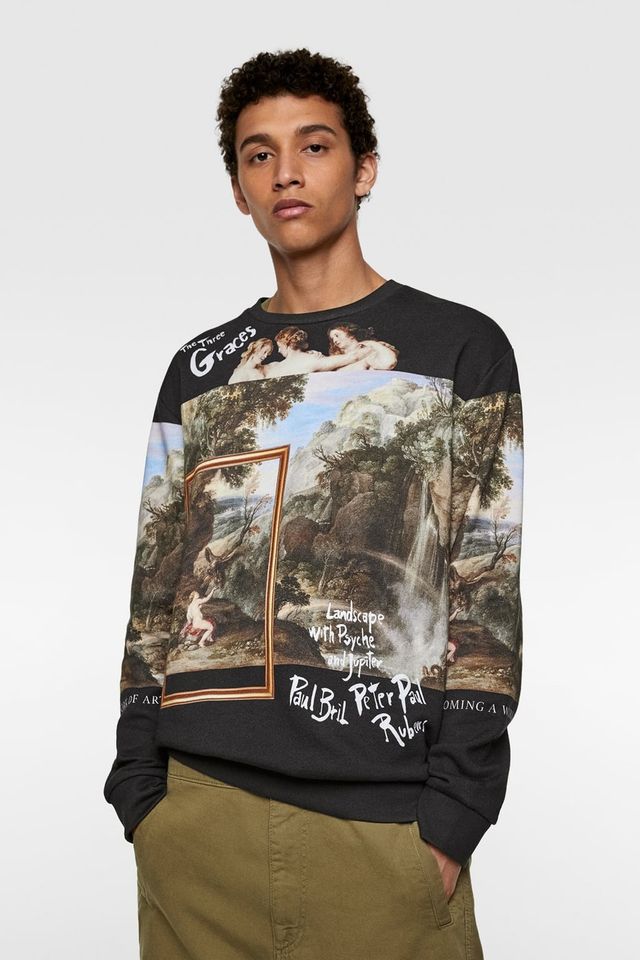 На світшоті – колаж картин Рубенса 'Три грації' і 'Пейзаж з Психеєю і Юпітером'. - фото 315805