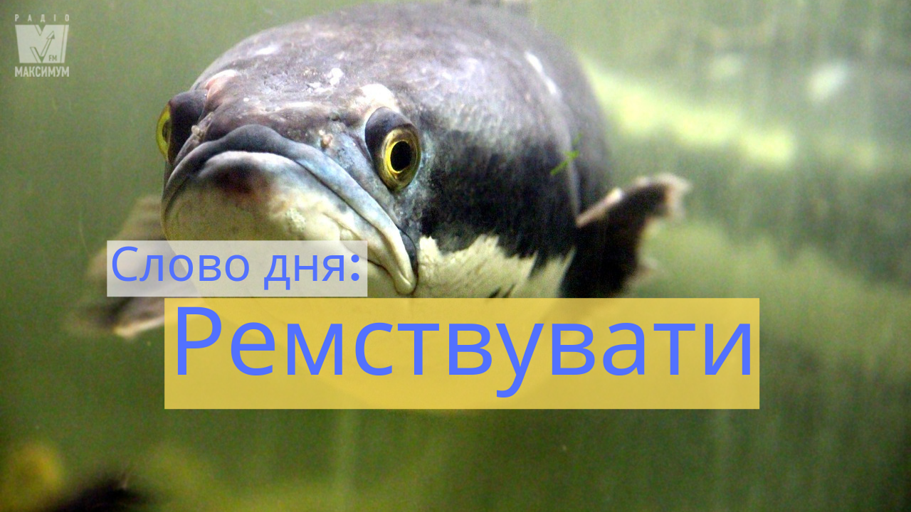 Слово дня: РЕМСТВУВАТИ