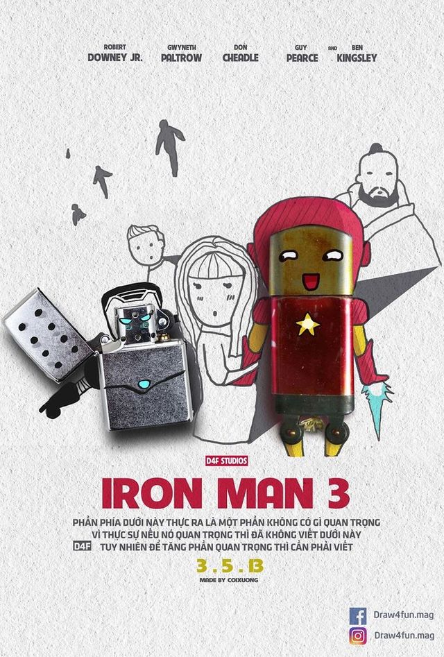 Художник створює кумедні постери з супергероями Marvel з підручних засобів - фото 321570