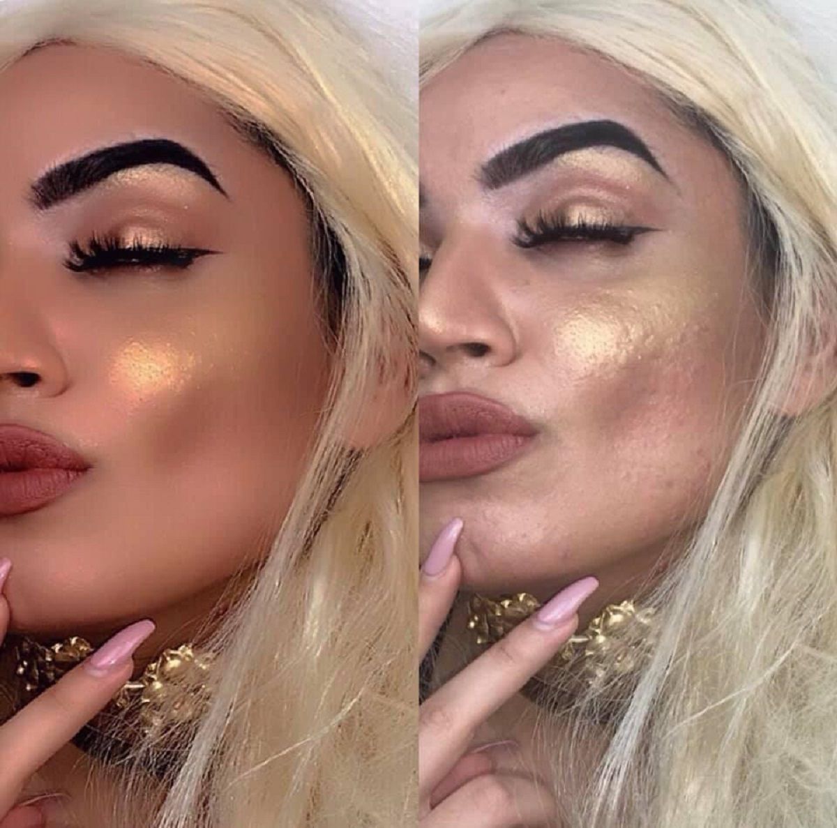 Макіяж чи Facetune: дівчина показала різницю (фотофакт)