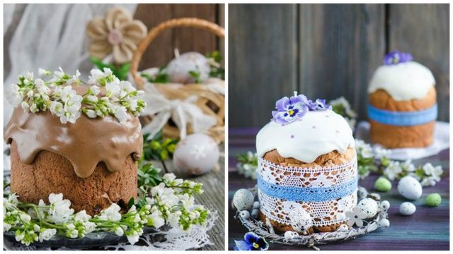 Паску можна прикрасити білковою глазур'ю - фото 323759