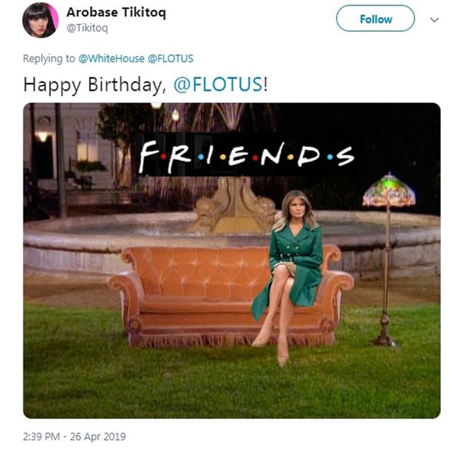 Білий дім привітав Меланію Трамп з днем народження, і це стало мемом - фото 324359