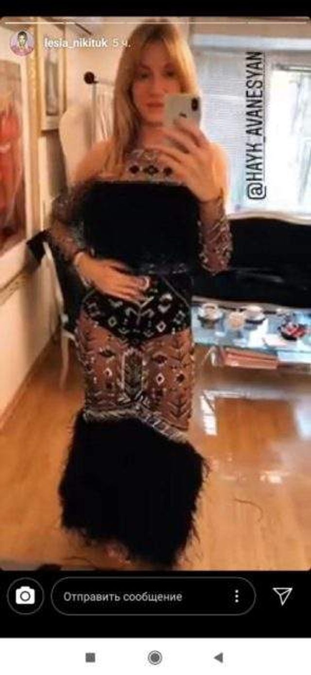 Леся Нікітюк приміряла прозору сукню - фото 324523