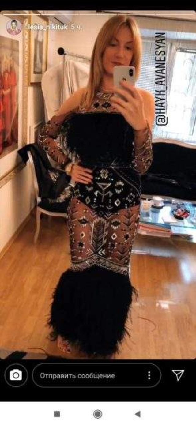 Леся Нікітюк приміряла прозору сукню - фото 324524