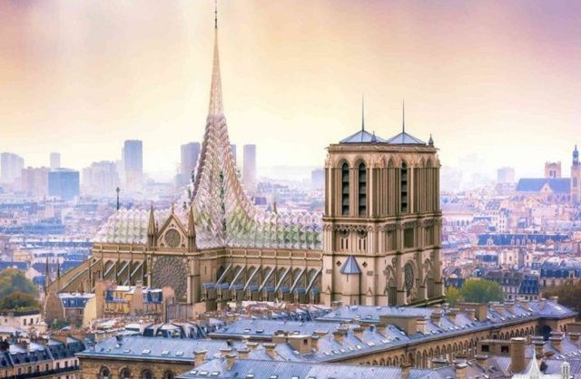 Нотр-Дам пропонують зробити зі скляним дахом: візуалізація - фото 327086