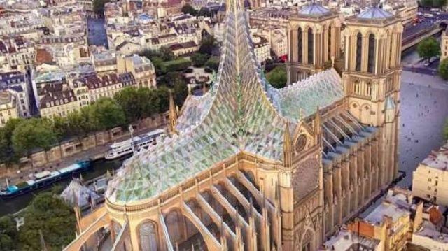 Нотр-Дам пропонують зробити зі скляним дахом: візуалізація - фото 327087