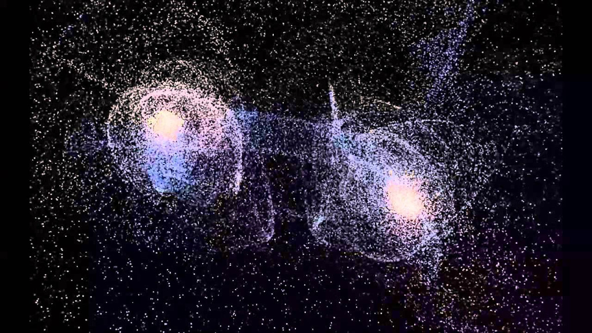 Hubble зняв наслідки зіткнення двох галактик - фото 1