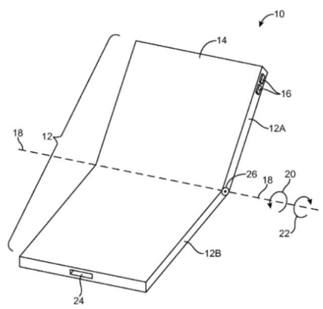 Apple отримала патент на складний пристрій - фото 330861