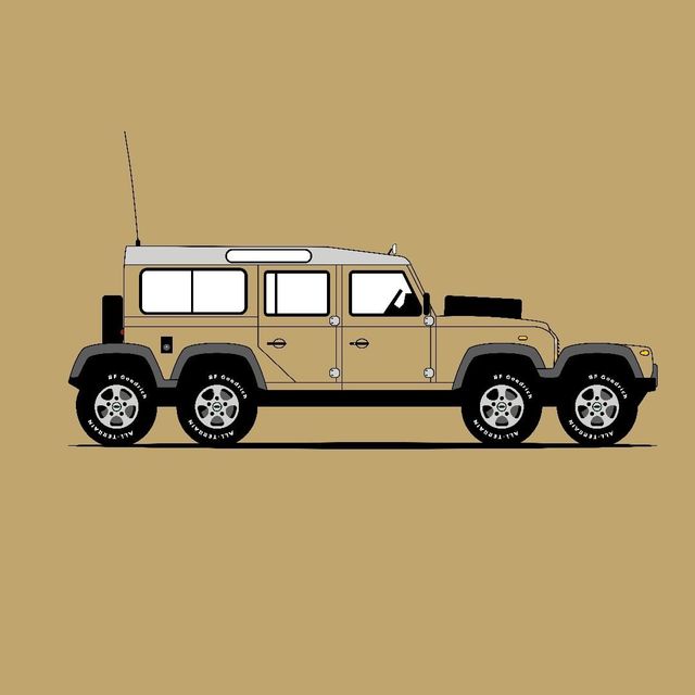 Для фанатів Land Rover Defender: дизайнер показав понад три сотні крутих артів - фото 331223