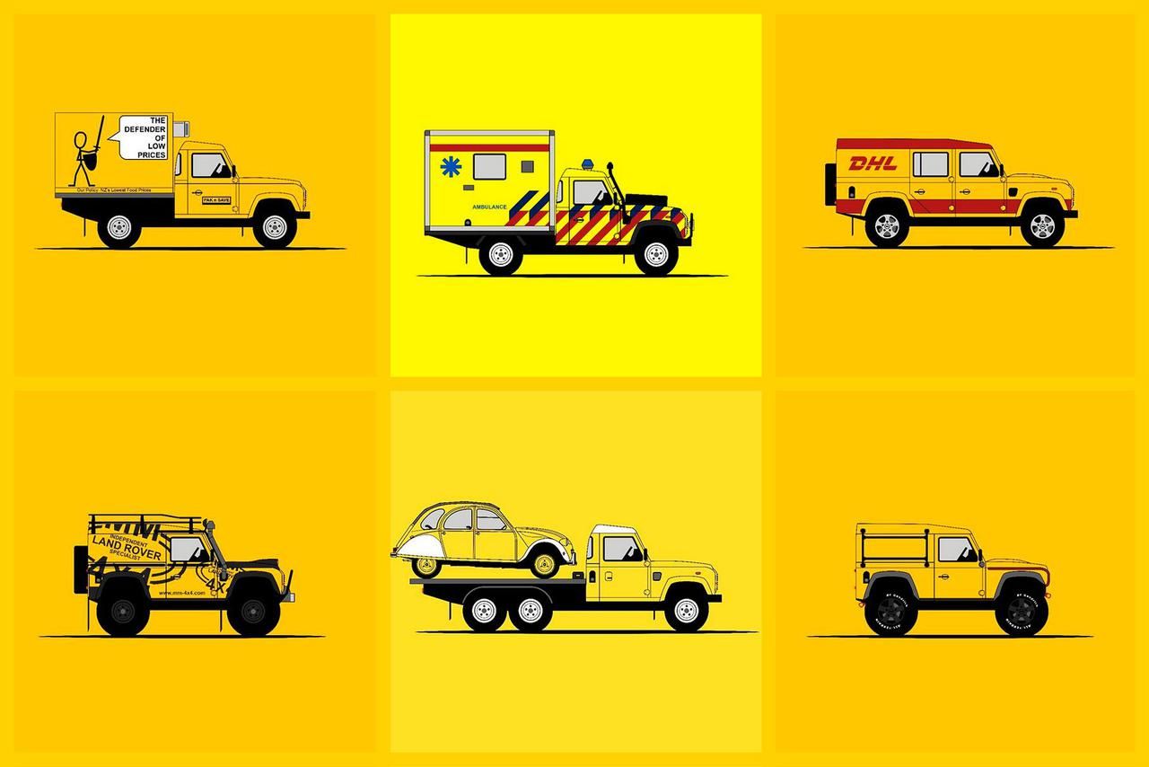 Художник показує різні варіанти Defender - фото 1