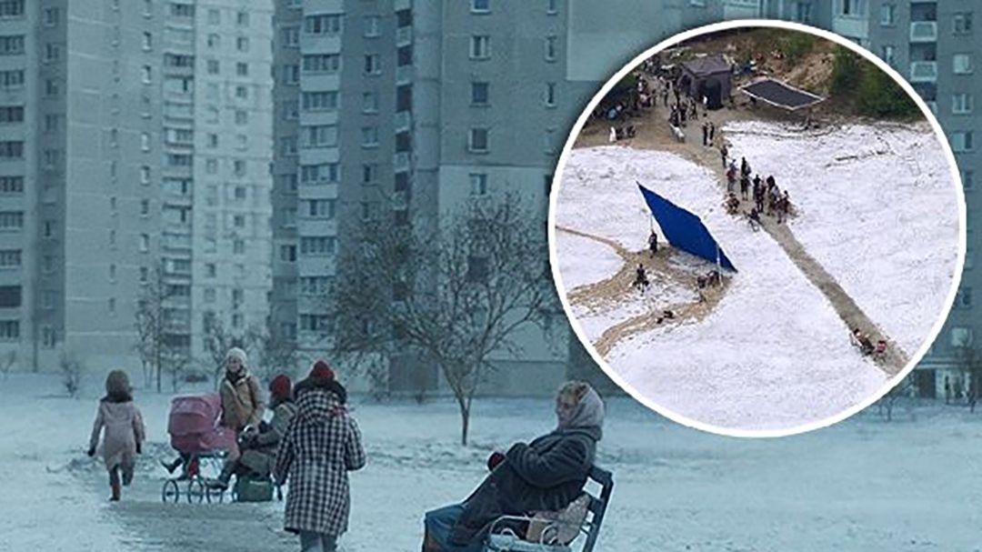 У мережі показали, як знімали сцену з Чорнобиля на Троєщині