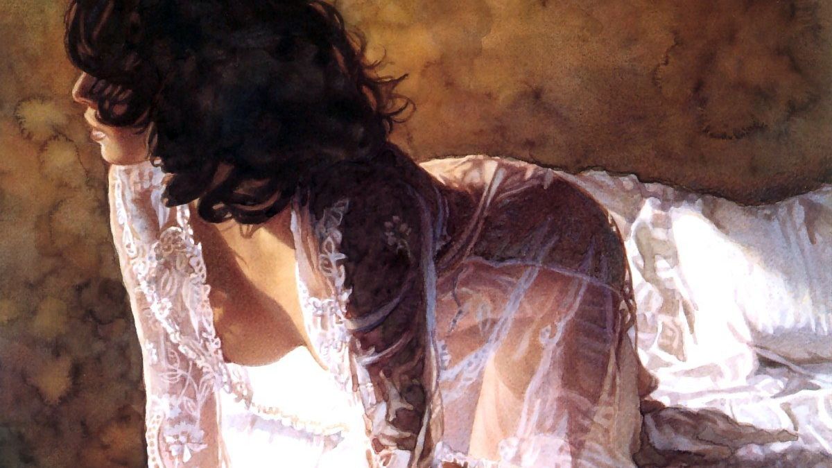 Сексуальні дівчата, намальовані аквареллю