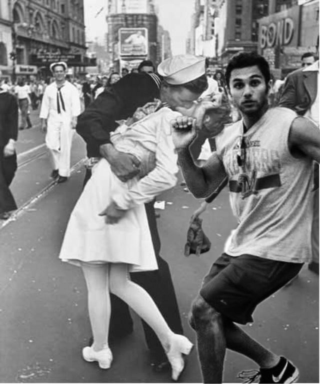 Бігун зіпсував фото заручин і став героєм фотожаб: епічні меми - фото 338191