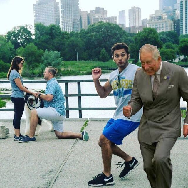 Бігун зіпсував фото заручин і став героєм фотожаб: епічні меми - фото 338192