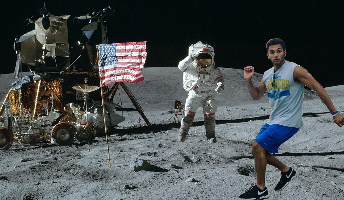 Бігун зіпсував фото заручин і став героєм фотожаб: епічні меми