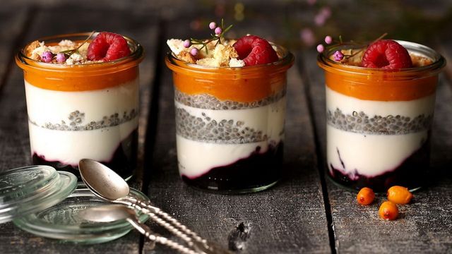 Панна котта з насінням чіа- фото 339738