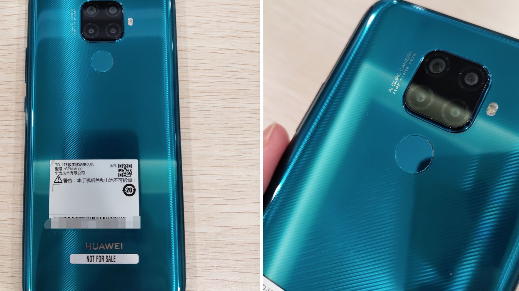 У мережі з'явилися живі фото Huawei Nova 5i Pro