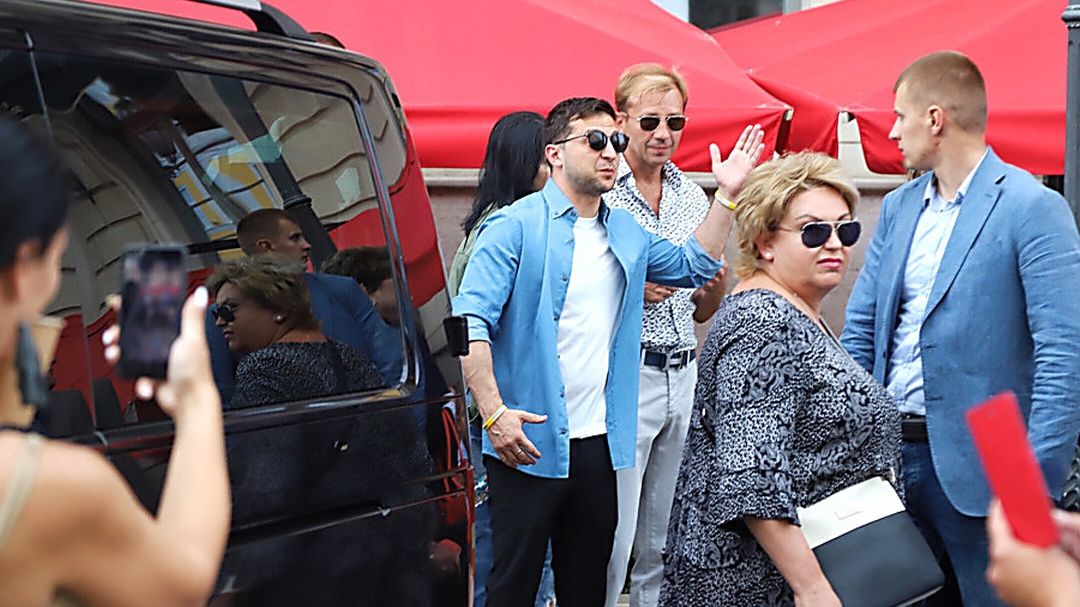 Як Зеленський відвідав зйомки Ліги сміху в Одесі (фото)