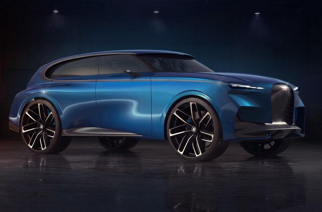 У Bugatti працюють над електричним кросовером - фото 345804