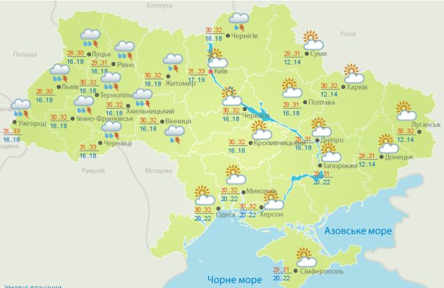 Погода в Україні 13 серпня: синоптик попередила про найсильнішу спеку - фото 347113