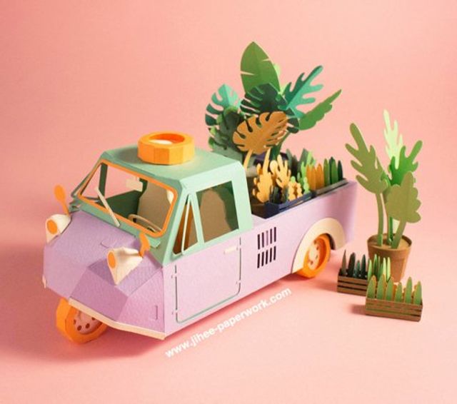 Корейська художниця створює надзвичайні роботи з паперу - фото 349604