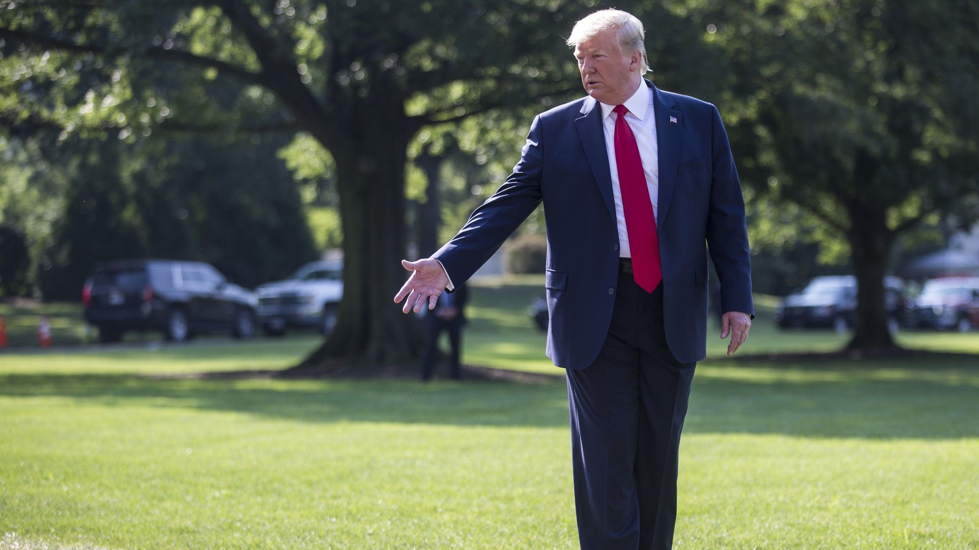 Трамп зіпсував газон Єлизаветі ІІ - фото 1