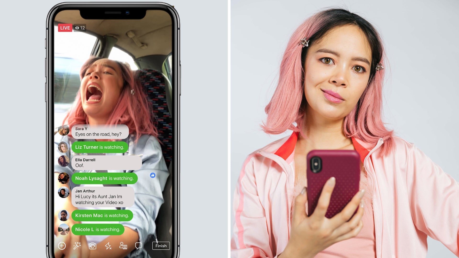 У мережі стала популярною гіфка, в якій дівчина перевертається в авто під час стріму