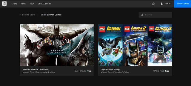 Магазин Epic Games роздає безкоштовно шість ігор про Бетмена: як отримати - фото 356279