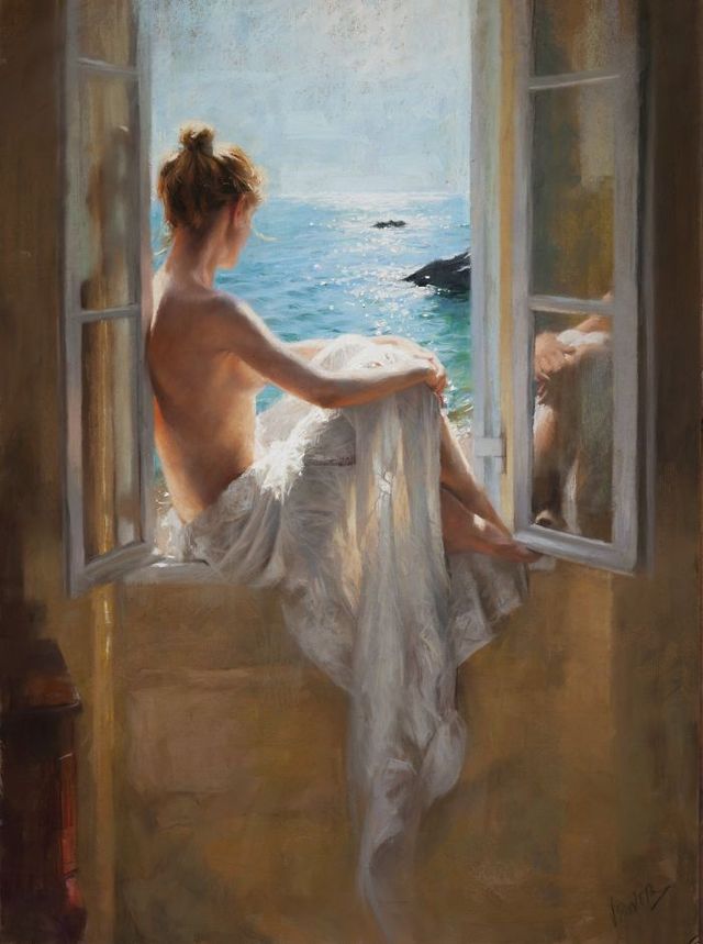 Іспанець показує інтимні моменти жінок через реалістичні картини: фото - фото 357910