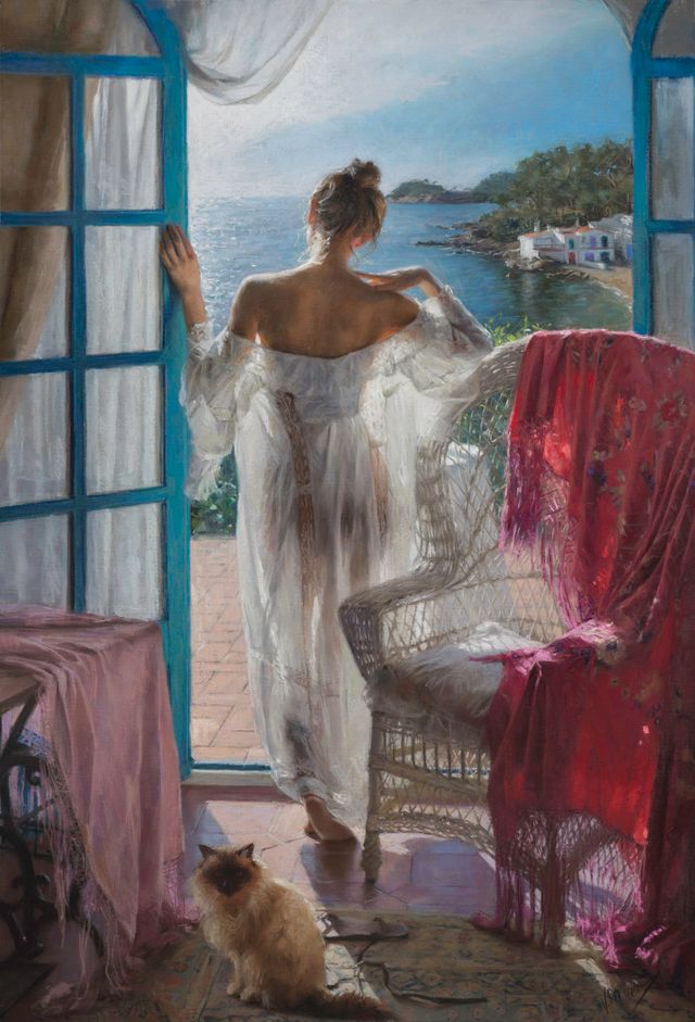 Іспанець показує інтимні моменти жінок через реалістичні картини: фото - фото 357919