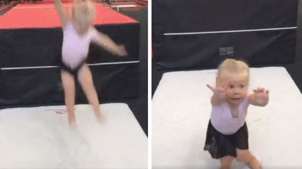 Маленька гімнастка розсмішила мережу: кумедне відео