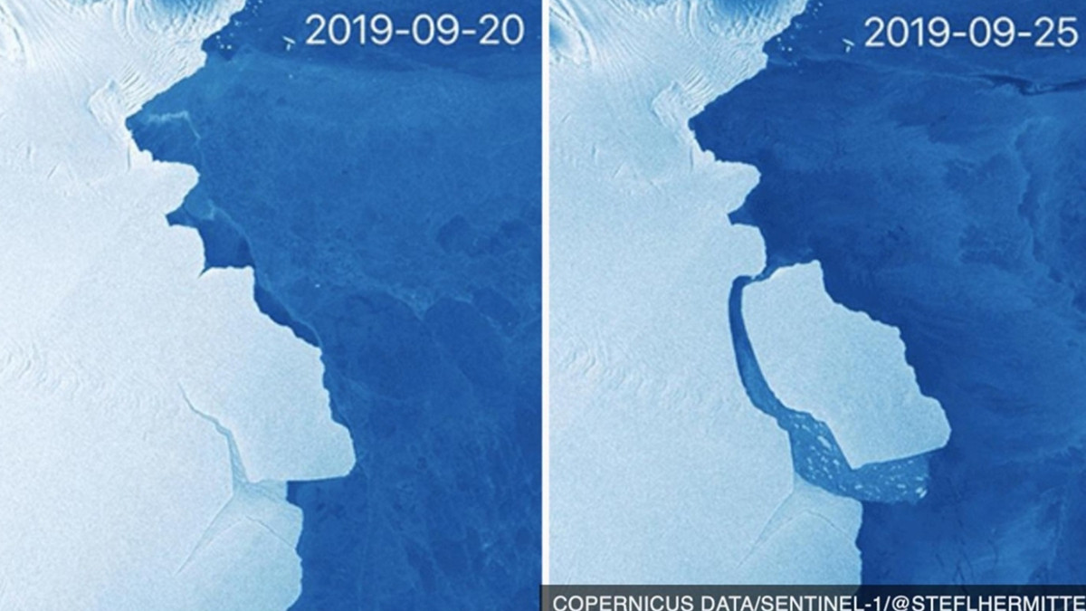 Від Антарктиди відколовся айсберг - фото 1