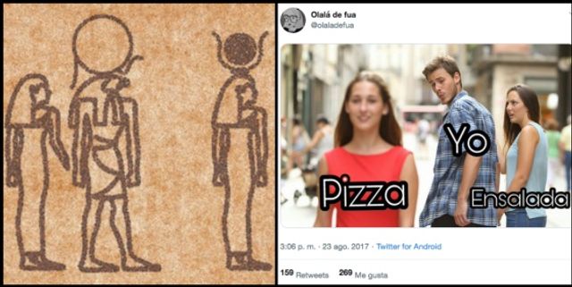 Художник перетворив сучасні меми в живопис Стародавнього Єгипту - фото 359207