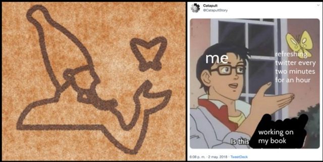 Художник перетворив сучасні меми в живопис Стародавнього Єгипту - фото 359211