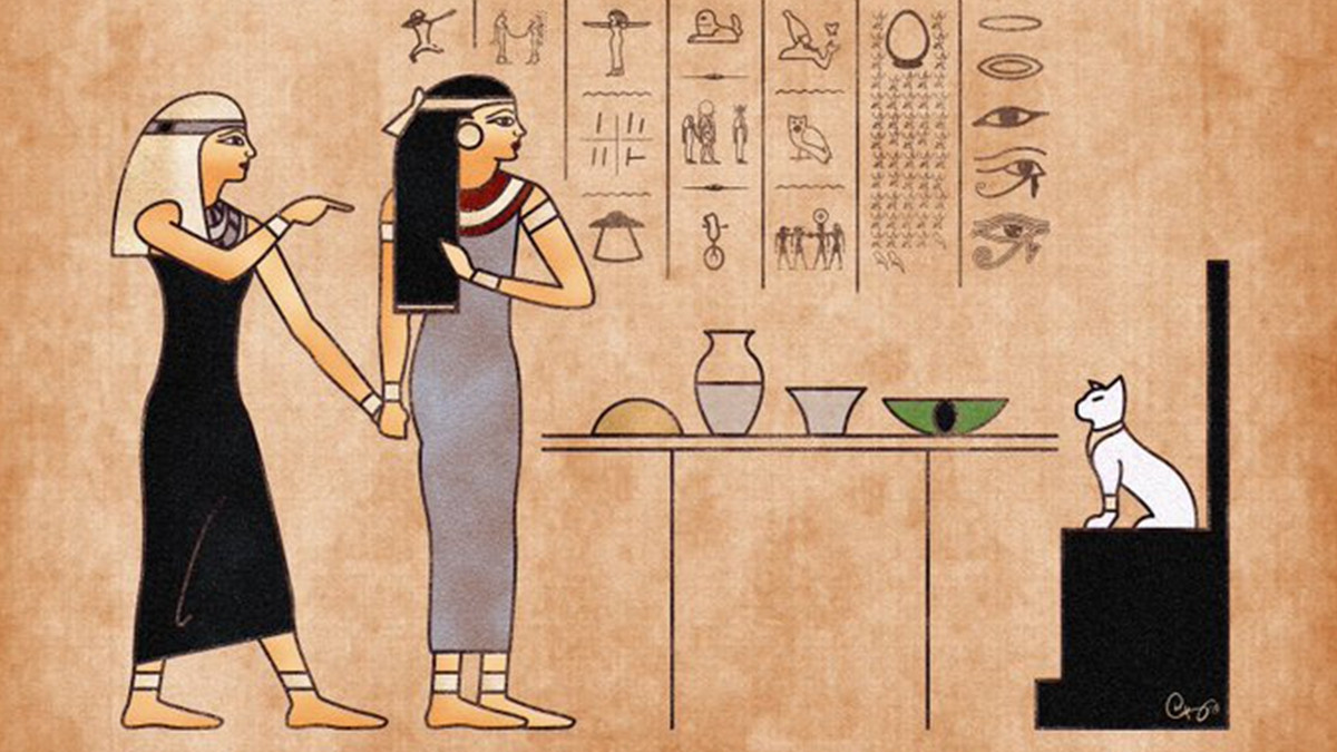 Художник перетворив сучасні меми в живопис Стародавнього Єгипту - фото 1