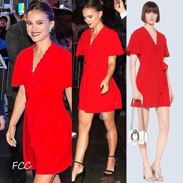 Наталі Портман похвалилася шикарною фігурою в червоній сукні - фото 359580