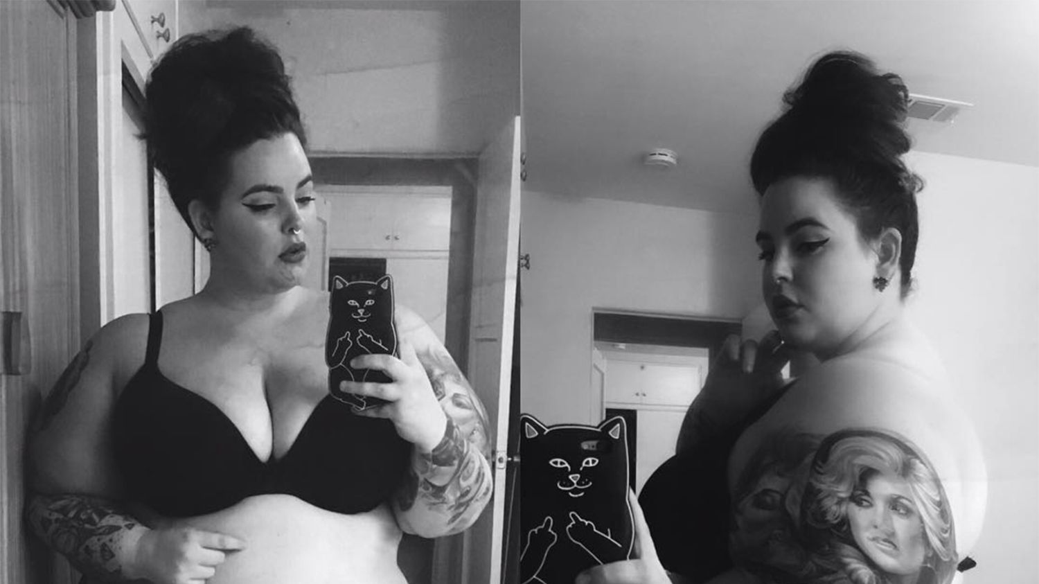 Найбільша модель у світі знялася оголеною разом з сином