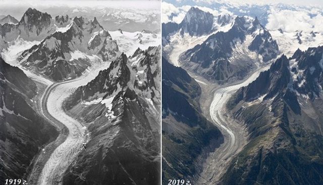 Як змінилися Швейцарські Альпи за останні сто років - фото 363153
