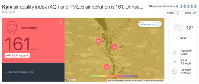 Смог в Україні: як перевірити рівень забруднення повітря у своєму місті - фото 363347
