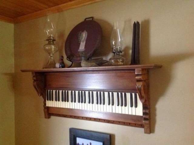 Старі піаніно перетворили у стильні меблі: ідеї для декору - фото 363390