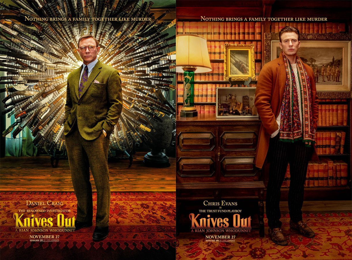 Ножі наголо: фінальний трейлер фільму з Деніелом Крейгом і Крісом Евансом