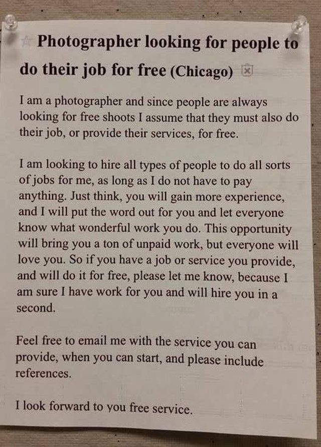 Зніми мене безкоштовно: фотограф кумедно поставив на місце фанатів халяви - фото 364906