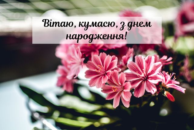 Привітання з днем народження кумі: прикольні картинки, смс, проза і вірші - фото 365391