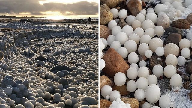 У Фінляндії на пляжі виявили тисячі крижаних куль: що це? - фото 367263