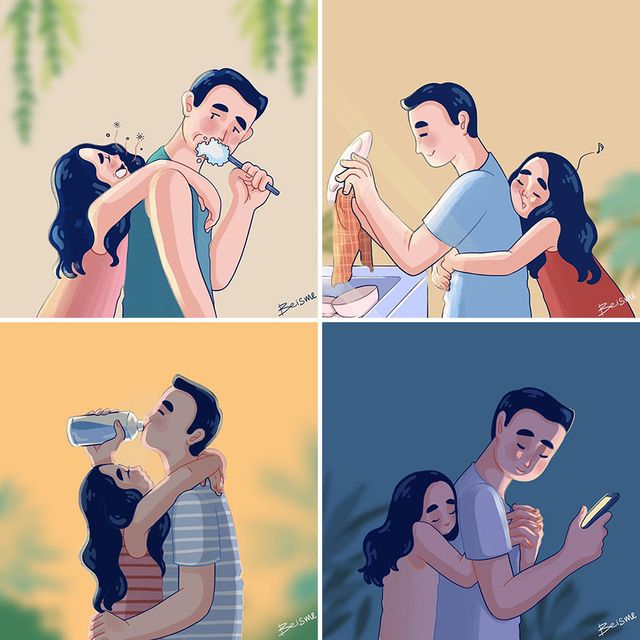 Художниця показує кумедні та милі моменти життя у парі: фото - фото 367271