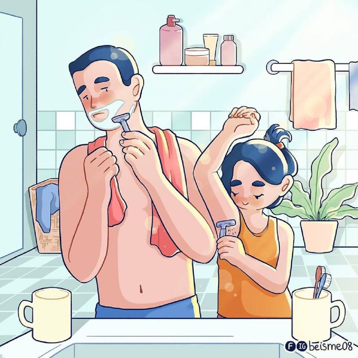 Художниця показує кумедні та милі моменти життя у парі: фото